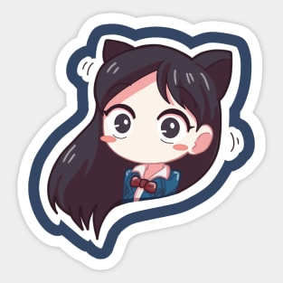 Social Anxiety Girl Sticker